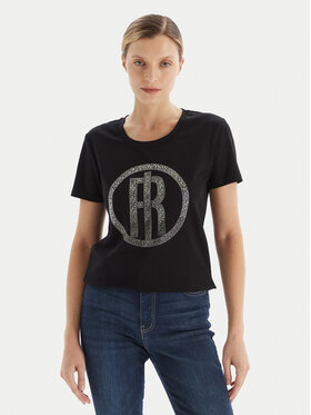 Fracomina Fracomina Camiseta FP25WT3004J40108 Negro Regular Fit