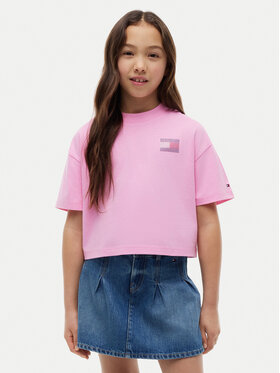 Tommy Hilfiger Tommy Hilfiger Camiseta KG0KG09465 Rosa claro Regular Fit