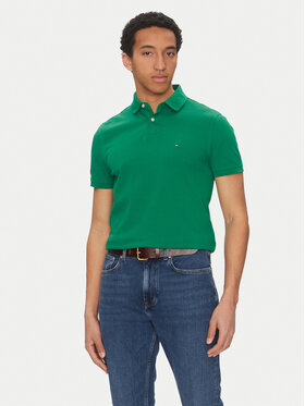 Tommy Hilfiger Tommy Hilfiger Polo majica 1985 MW0MW17770 Zelena Regular Fit