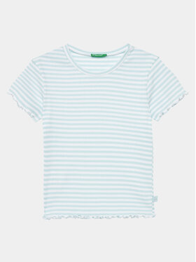 United Colors Of Benetton United Colors Of Benetton Majica 3W5BC10H7 Modra Regular Fit