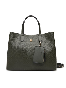 Tommy Hilfiger Rankinė Tommy Hilfiger Th Icon Satchel Mono AW0AW18923 Chaki