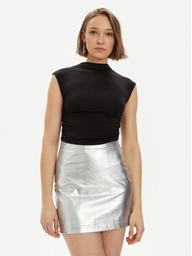 Gina Tricot Gina Tricot Τοπ 20883 Μαύρο Slim Fit