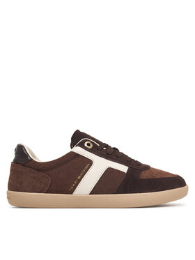 Tommy Hilfiger Laisvalaikio batai Tommy Hilfiger Th Tribeca Sneaker Suede FW0FW09596 Ruda