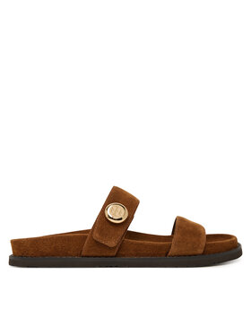 Tory Burch Шльопанці Tory Burch Romy Sport 183266 Коричневий
