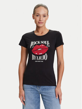 Liu Jo Liu Jo Camiseta UF5265 JS923 Negro Regular Fit