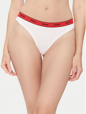 HUGO HUGO Tangice Thong Stripe Pyp 50545700 Bijela