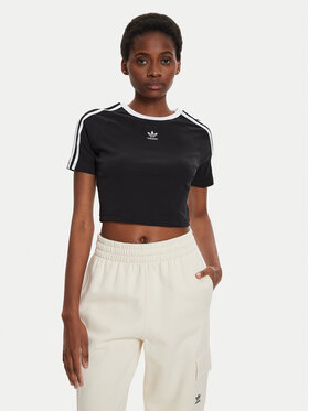 adidas adidas Футболка 3-Stripes Baby IU2532 Чорний Slim Fit