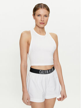 Calvin Klein Swimwear Calvin Klein Swimwear Top KW0KW02481 Bianco Slim Fit
