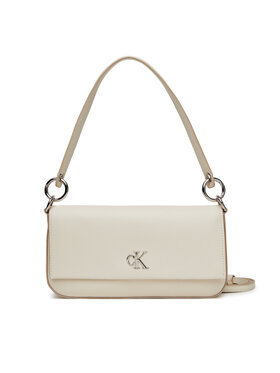 Calvin Klein Jeans Kabelka Calvin Klein Jeans Minimal Monogram Shoulder Pouch LV04K3161G Bílá