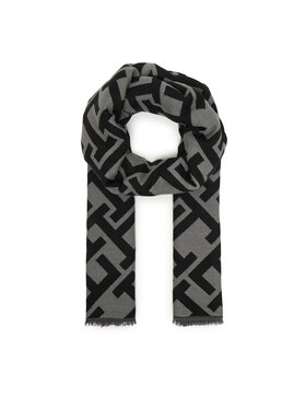 Tommy Hilfiger Schal Tommy Hilfiger Th Monogram Heavy Scarf AW0AW18051 Schwarz