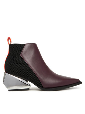 United Nude Ботильйони United Nude Ricky Mid 1095092316 Бордовий