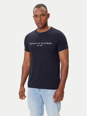 Tommy Hilfiger Tommy Hilfiger T-Shirt Core Logo Tee MW0MW11465 Dunkelblau Slim Fit