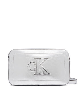 Calvin Klein Táska Calvin Klein Bold Ck Outline Mtl Camera Bag LV04F3896G Ezüst