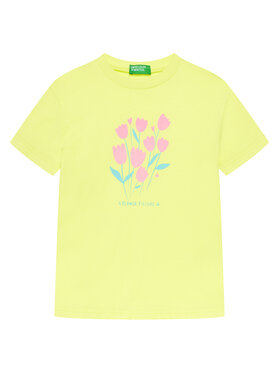 United Colors Of Benetton United Colors Of Benetton Футболка 3JERG10J3 Жовтий Regular Fit