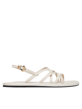Tommy Hilfiger Sandalias Tommy Hilfiger Flat Strappy FW0FW09220 Crema