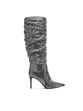 MICHAEL Michael Kors Cizme MICHAEL Michael Kors Dawn Heeled Boot 40F5DWHB7S Argintiu