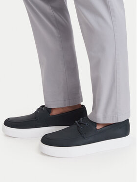 Calvin Klein Zapatos hasta el tobillo Calvin Klein Hybrid Clean Boat Shoe Lth HM0HM02233 Azul marino