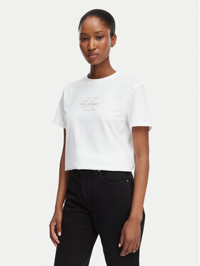 Calvin Klein Jeans Calvin Klein Jeans Camiseta Classic Monologo LV047D873G Blanco Regular Fit