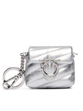 PINKO Přívěsek PINKO Airpods Love Puff Microfiber Shiny Calf AI 25-26 PCPL 105869 A370 Stříbrná