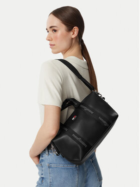 Tommy Jeans Handtasche Tommy Jeans Tjw Daily Elevated Mini Tote AW0AW19044 Schwarz