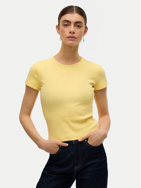 Vero Moda Vero Moda Футболка Chloe 10306894 Світло-жовтий Tight Fit