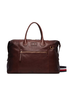 Tommy Hilfiger Borsa weekend Tommy Hilfiger Th Casual Leather Duffle AM0AM14745 Marrone
