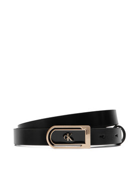 Calvin Klein Cinturón Calvin Klein Round Ck Enamel Plaque 20Mm LV04F7109G Negro