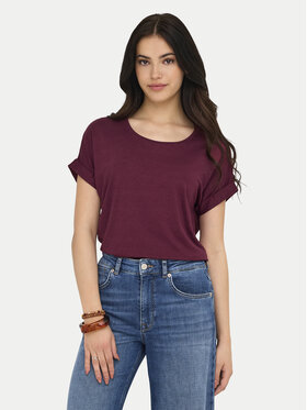 ONLY ONLY Camiseta Moster 15106662 Guinda/burdeos Regular Fit