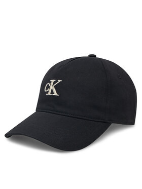 Calvin Klein Jeans Kapa s šiltom Calvin Klein Jeans Embroidered Monogram Cap LV04K5024G Črna