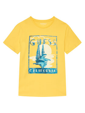 Guess Guess Футболка L6GI10 K8HM4 Жовтий Regular Fit