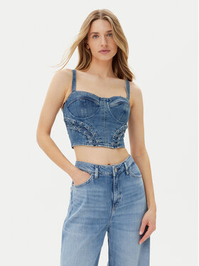 Guess Guess Топ W5GH86 D4H7C Голубий Regular Fit