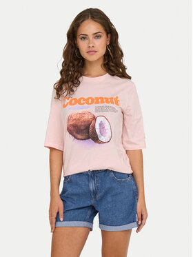 ONLY ONLY Футболка Phoebe 15351369 Рожевий Regular Fit