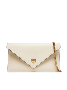 PINKO Kabelka PINKO Flat Purse Mini AI 25-26 PCPL 105347 A0F1 Écru