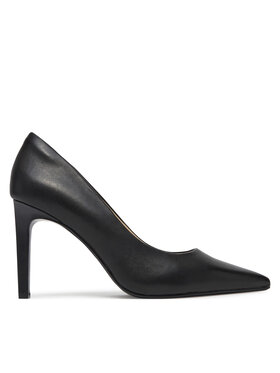 Calvin Klein Lodičky Calvin Klein Pump 90 Pointy Hw Bar Lth HW0HW02527 Černá