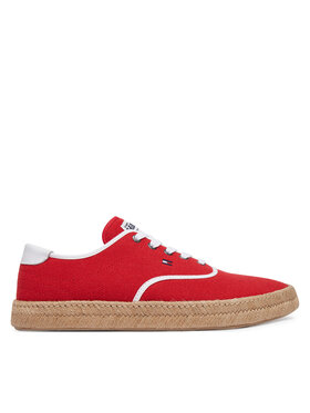 Tommy Hilfiger Espadrilles Tommy Hilfiger Th Hi Vulc Core Jutte Canvas FM0FM05872 Rot