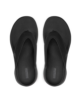 Skechers Šlepetės per pirštą Skechers Go Walk Flex Sandal-Vallejo 229202/BBK Juoda