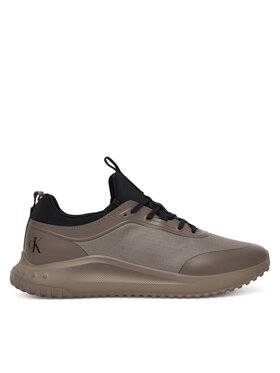 Calvin Klein Superge Calvin Klein Eva Runner Laceup Sock Mat Mix YM0YM01443 Rjava