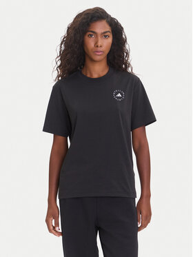 adidas by Stella McCartney adidas by Stella McCartney Футболка True Casuals HR9170 Чорний Regular Fit
