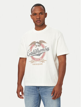 Guess Jeans Guess Jeans Футболка M6YI14 K3945 Кремовий Regular Fit