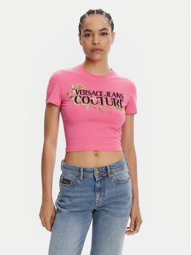 Versace Jeans Couture Versace Jeans Couture Футболка 78HAHC05 Рожевий Slim Fit