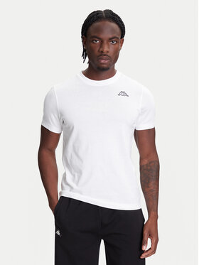 Kappa Kappa Футболка Logo Korpo Cafers 304J150 Білий Slim Fit