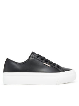 Calvin Klein Jeans Snīkeri Calvin Klein Jeans Vulc Flatform Lth YW0YW01886 Melns