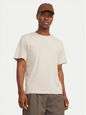 Jack & Jones Jack & Jones Póló Corp Logo 12151955 Bézs Regular Fit