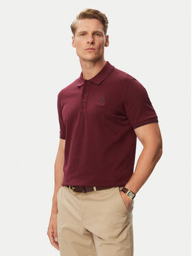 Beverly Hills Polo Club Beverly Hills Polo Club Поло P-SS26M-P42561 Бордовий Regular Fit