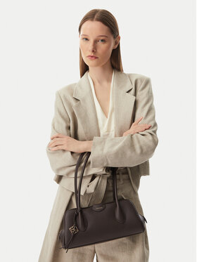 Calvin Klein Handtasche Calvin Klein Emblem Trio Pebble LV04F3743G Braun