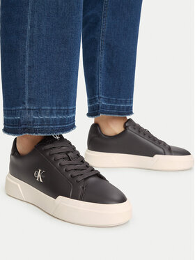 Calvin Klein Αθλητικά Calvin Klein Chunky Cupsole Laceup Lth YW0YW01947 Σκούρο καφέ