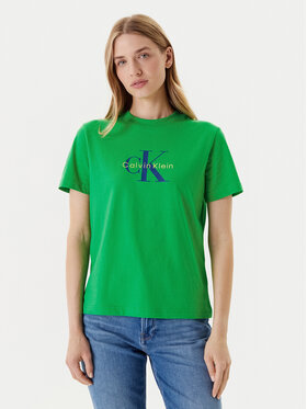 Calvin Klein Jeans Calvin Klein Jeans Majica Hero Classic LV047B865G Zelena Regular Fit