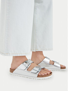 Birkenstock Шльопанці Birkenstock Arizona Metallic 1005961 Срібний