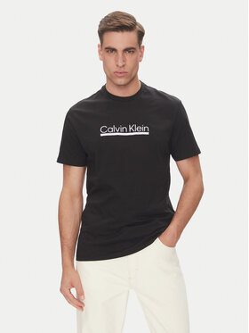 Calvin Klein Calvin Klein Majica Outline Tape Graphic LV04RC852G Črna Regular Fit