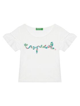 United Colors Of Benetton United Colors Of Benetton Футболка 38V4G10JI Білий Regular Fit
